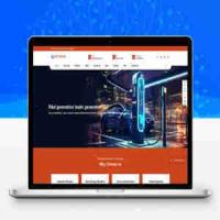 响应式充电桩设备外贸网站模板