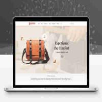 响应式皮革制品外贸企业网站模板