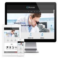 响应式显微镜光学仪器外贸企业网站模板