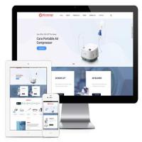 响应式医疗器械外贸企业网站模板